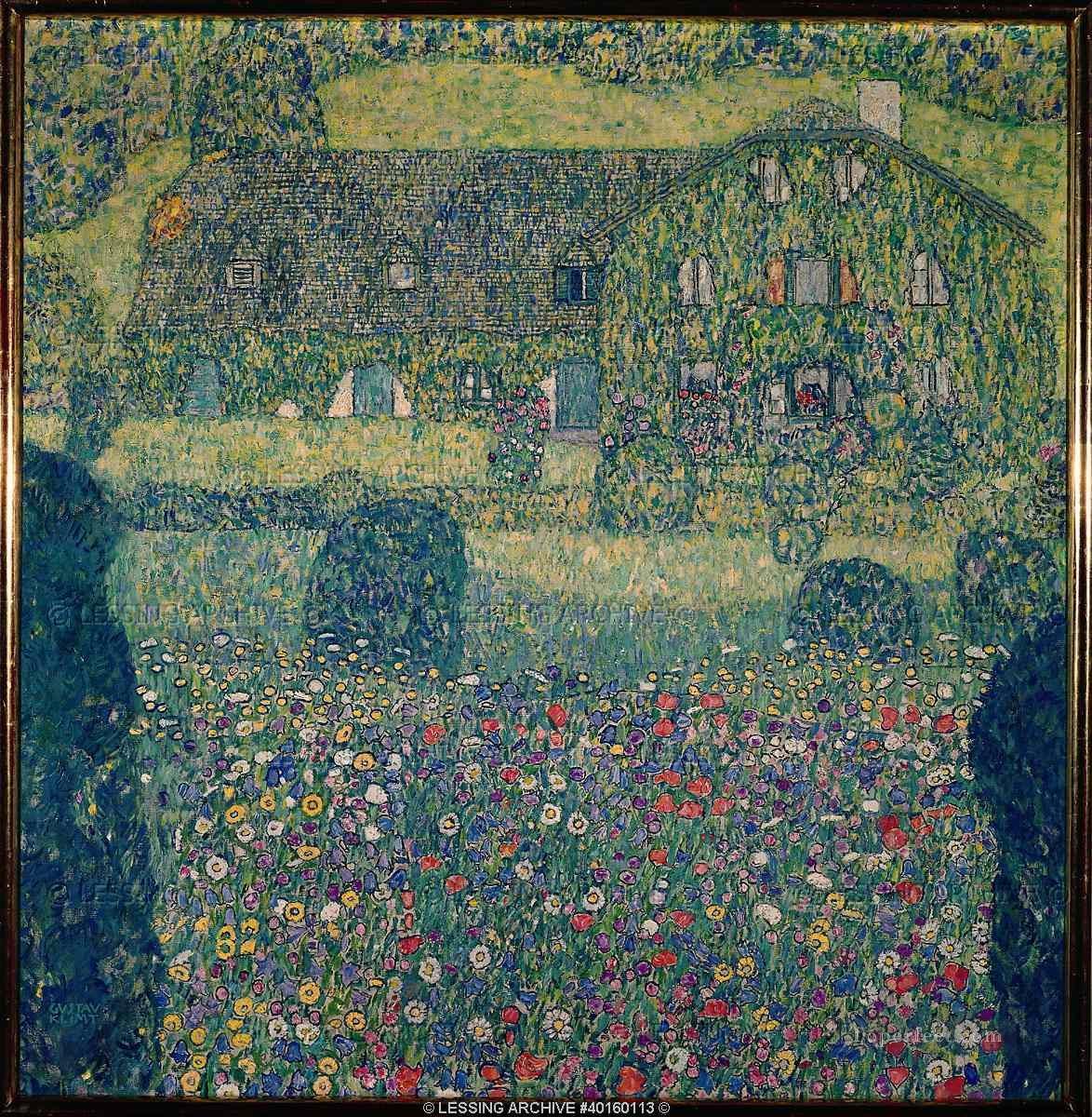 Country House by the Attersee Gustav Klimt Oil Paintings